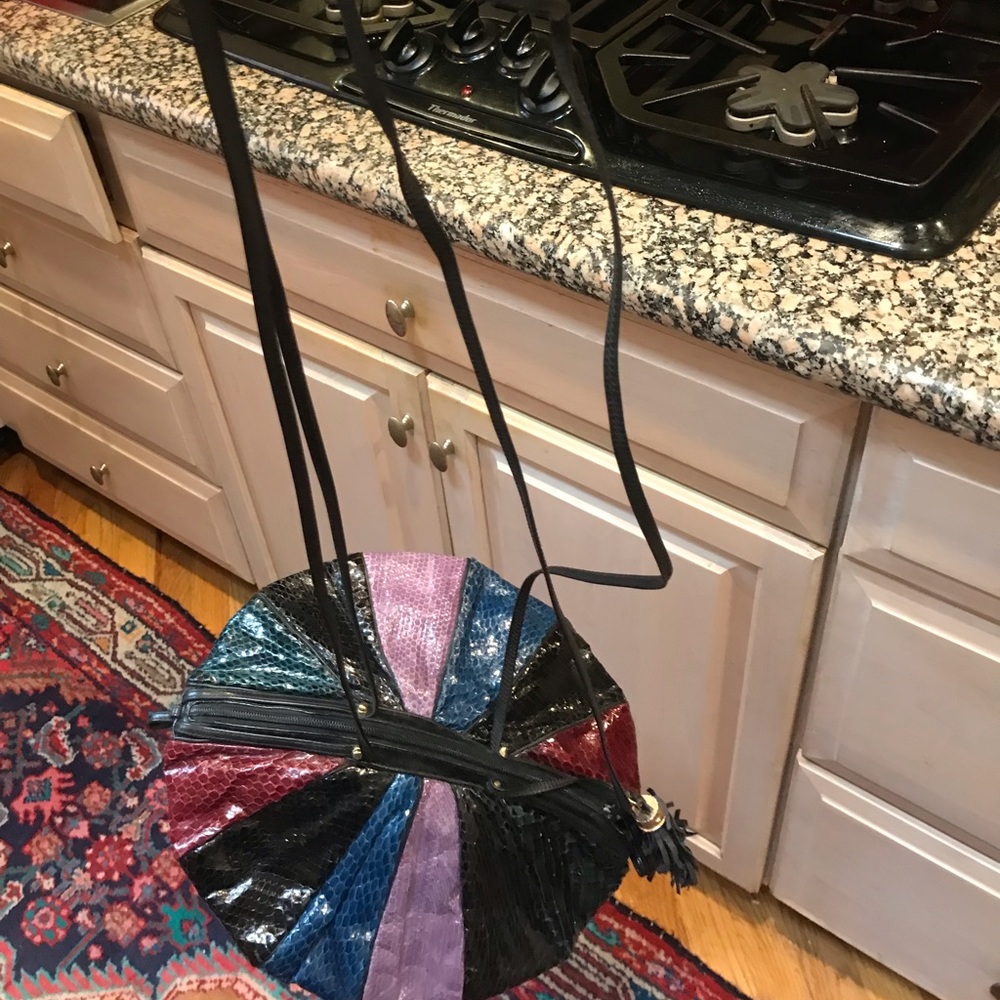 Colorful Leather Circular Sharif Bag